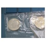 Lot of 2 40% Silver Ike Dollars