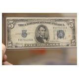 1934 Off Center $5.00 Note