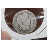 1914-D Barber Silver Quarter