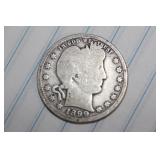 1899 Barber Silver Quarter