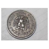 1926 Mexico Un Peso Silver Coin