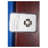 An NGC Graded 1998 - S Clad 10c Coin