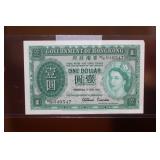 1952 Hong Kong One Dollar Note