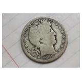 1908-D Barber Silver Half Dollar