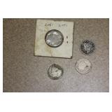 Lot of 4 V Nickels