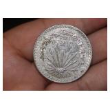 1938 Mexico Un Peso Coin