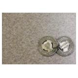 Lot of 2 Philadelphia Bridge Line tokens