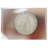 1924 Guatemala 1/4 Quetzal Silver Coin