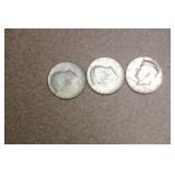 Lot of 3 Kennedy halves