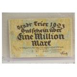 1923 Germany One Million Mark Bank Note