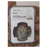 NGC Graded 1883-O Morgan Silver Dollar