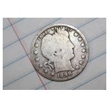 1898 Barber Silver Quarter