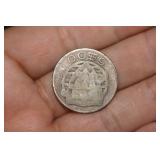 1933 Portugal 5 Escudus .650 Silver Coin