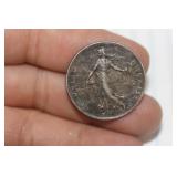 1918 France 2 Francs Silver Coin