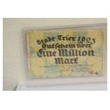 1923 Germany One Million Mark Bank Note