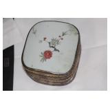 Chinese Porcelain and Metal Trinket Box