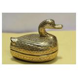 An Antique Gold Gilted on Lacquer Small Duck Box