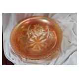 A Flower Pattern Carnival Glass Bowl