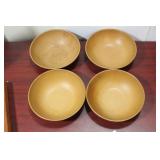 A Set of 4 Agatized Bowls