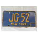 A Vitnage New York License Plate