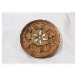 An Inlaid Wooden Coaster