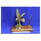 A Solid Bronze or Brass Eagle Pen Holder