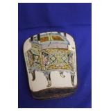 A Vintage Chinese Porcelain and Metal Box