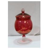 A Cranberry Glass Cup