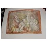 Edna Hibel Pencil Signed Lithograph