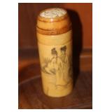 Chinese Scrimshaw Cricket Cage