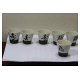 A Lot of Set of 6 Saki Cups
