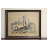 A Signed R.V. Leonelli Watercolour