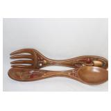 A Decorative Wall Hanging Pair of Utensils