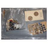 Verious Buttons and Custome Jewelry