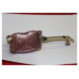 Antique Chinese Cloisonne Jade Handled Spoon