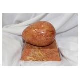 A Gemstone Egg on Stand