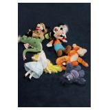 Lot of 7 Disney Stuffed Animals plus 4 Other
