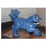 A Chinese Robins Egg Glazed Foo-Lion