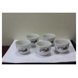 Lot or Set of 5 Chinese/Oriental Cups
