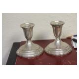 Pair of Towle Weighted Sterling Candlesticks