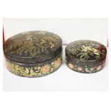 A Set of Two Oriental Lacquer Box