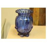 Cobalt Blue Glass Vase