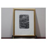 A Framed Etching