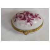 Egg Form Porcelain Trinket Box
