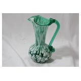 Blown Art Glass Ewer