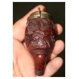 Antique Carved Wooden Pipe Belly