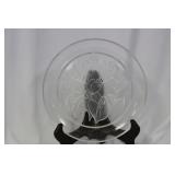 An Etched Glass or Frosted Glass Crystal Bowl