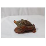 An Agate or Other Stone Chinese Toad