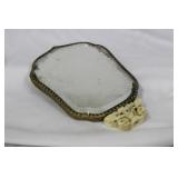 An Antique Jade Inlaid With Bone Chinese Mirror