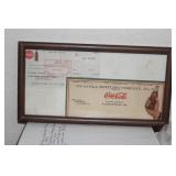 Lot of 2 Coca-Cola Checks